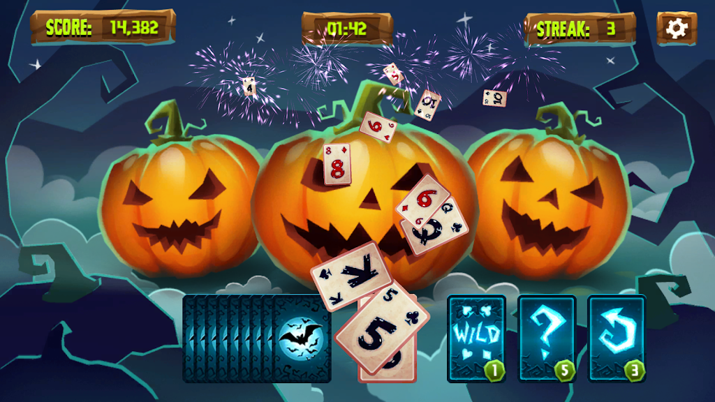 Halloween Solitaire Tripeaks Screenshot1