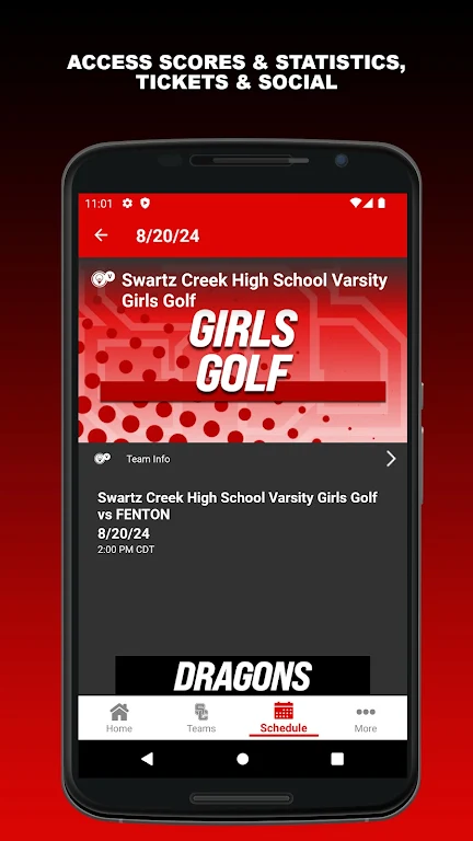 Swartz Creek Dragons Athletics Screenshot3