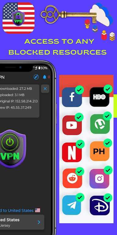 VPN USA - Secure VPN Proxy Screenshot4