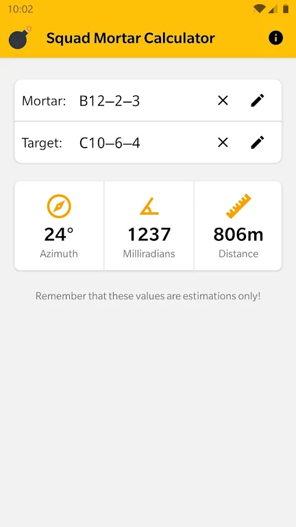 Squad Mortar Calculator Screenshot1