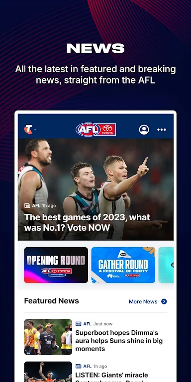 AFL Live Official App Screenshot2