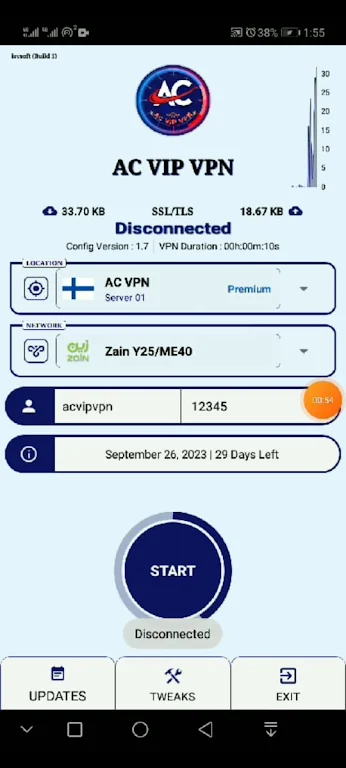 AC VIP VPN - MAX Screenshot1