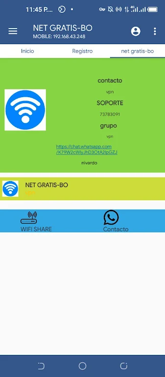 VPN TUPAC Screenshot3