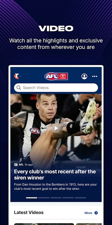 AFL Live Official App Screenshot3