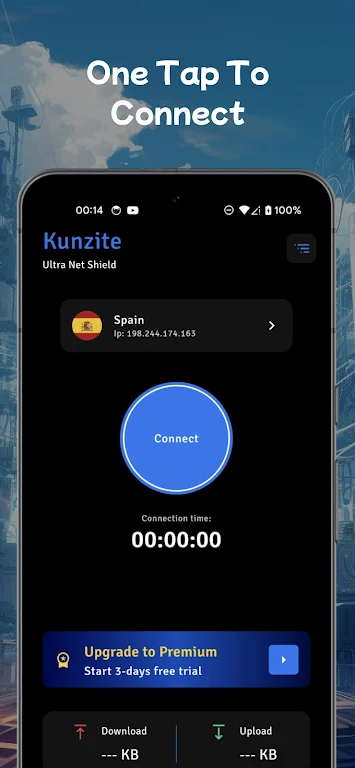 Kunzite VPN: Ultra Net Shield Screenshot1