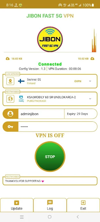 JIBOON FAST 5G VPN Screenshot2