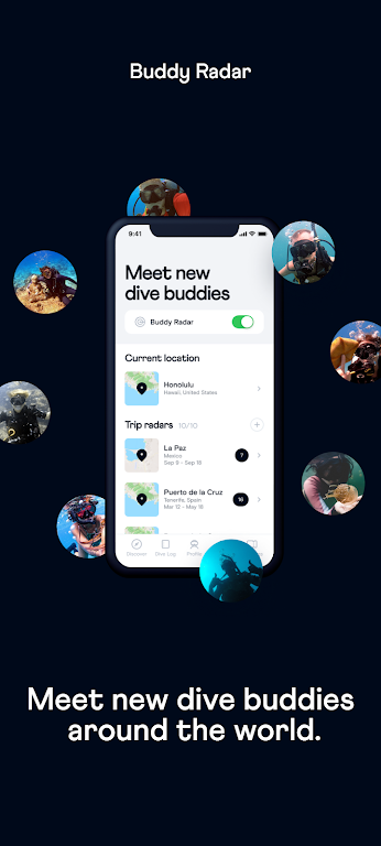 Buddy: Social Dive App Screenshot1