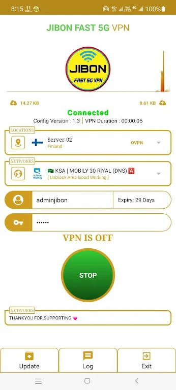 JIBOON FAST 5G VPN Screenshot4