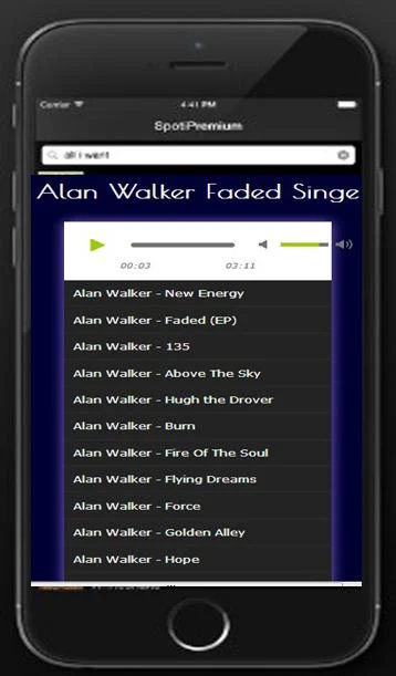 Alan Walker Faded Singe Mp3 Screenshot1