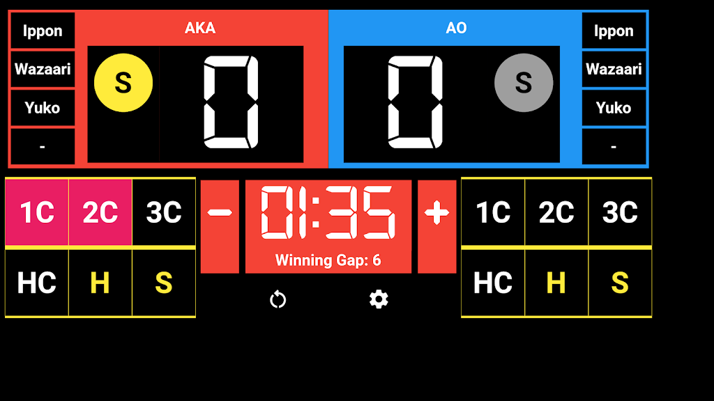 Karate Kumite Scoreboard Screenshot4