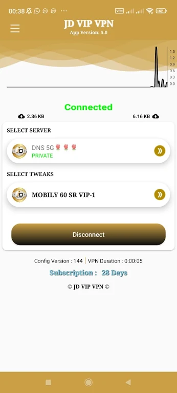 JD VIP VPN - Secure & Fast Screenshot1