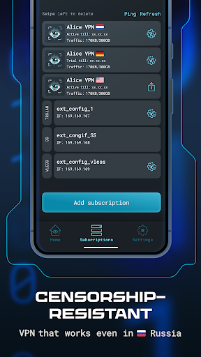 Alice VPN Screenshot4