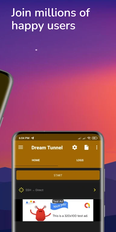 Dream Tunnel -SSH VPN Screenshot1