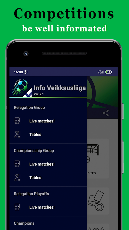 Info Veikkausliiga Screenshot1