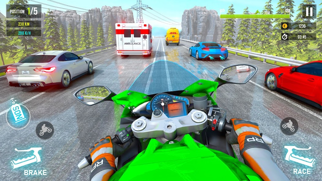 Moto Traffic Bike Race Game 3d Mod Screenshot4