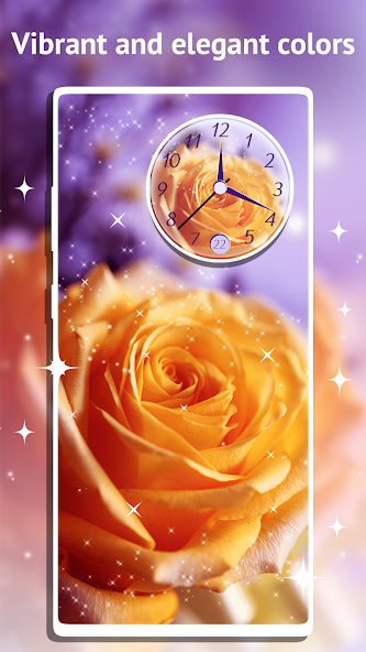 Rose Clock Live Wallpaper Mod Screenshot4