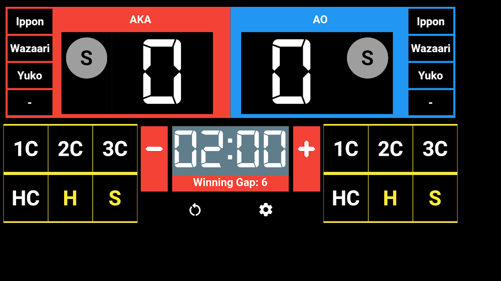 Karate Kumite Scoreboard Screenshot2