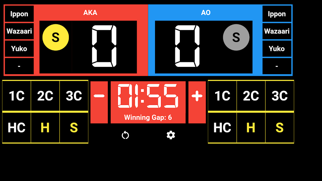 Karate Kumite Scoreboard Screenshot3