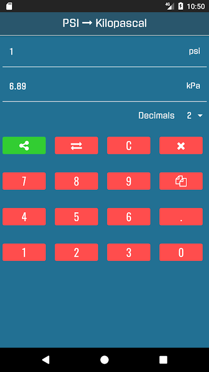 Kpa to Psi Converter Screenshot3