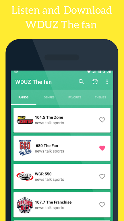 WDUZ The Fan 107.5 Sports Radio Wisconsin Screenshot1