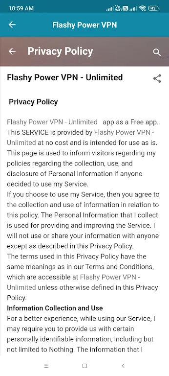 Flashy Power VPN -JP Unlimited Screenshot1