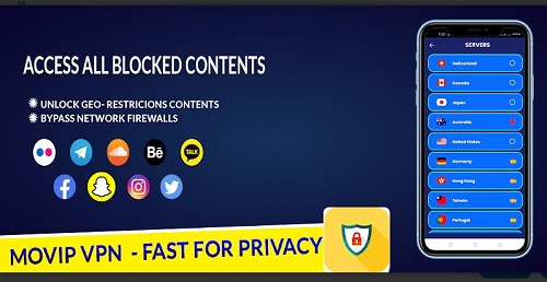 MovIP VPN  - Fast For Privacy Screenshot1