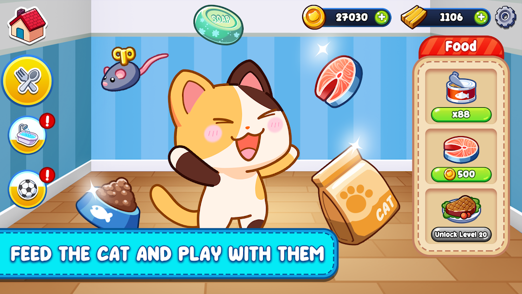 My Love Cats: Care and Clean Mod Screenshot1