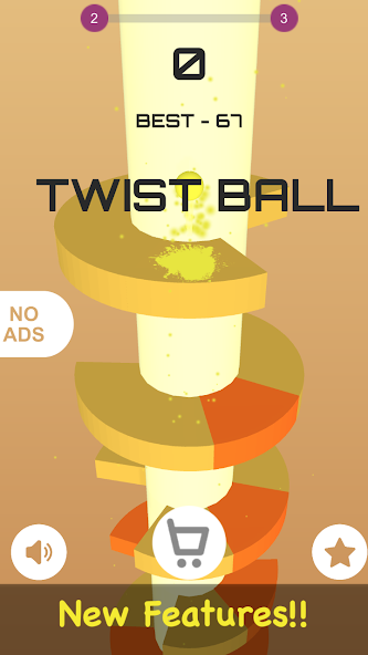 Twist Ball: Color bounce Game Mod Screenshot2