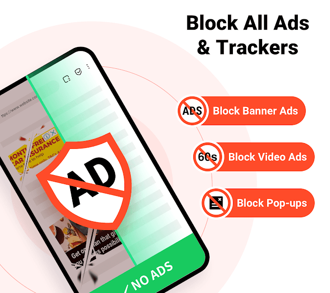 FAB Adblocker Browser:Adblock Mod Screenshot1