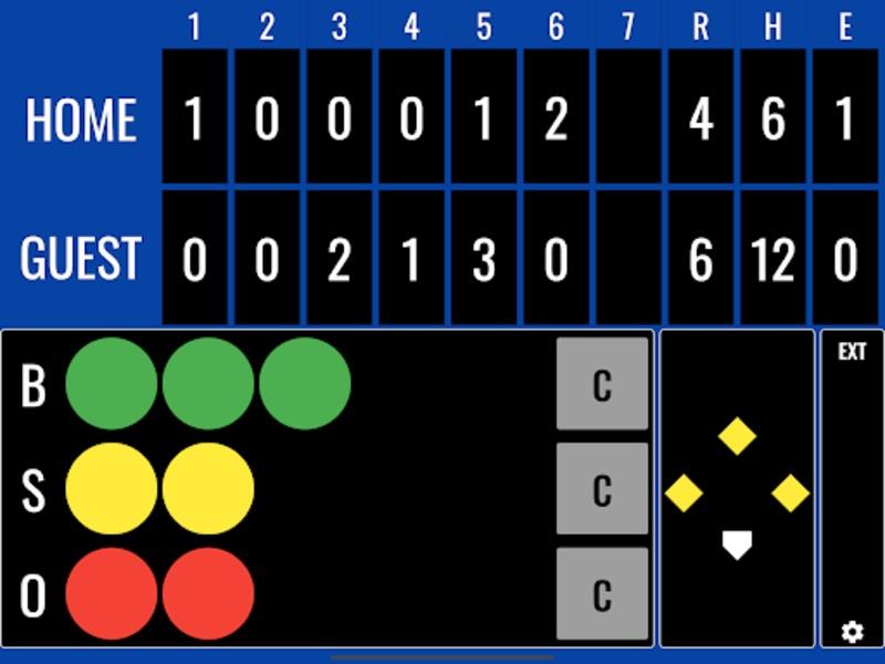 Softball Scoreboard Screenshot3