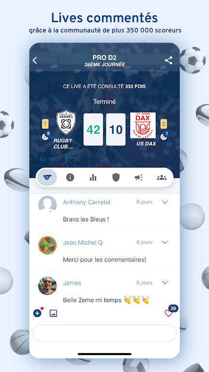 Score'n'co - Le sport en live Screenshot4