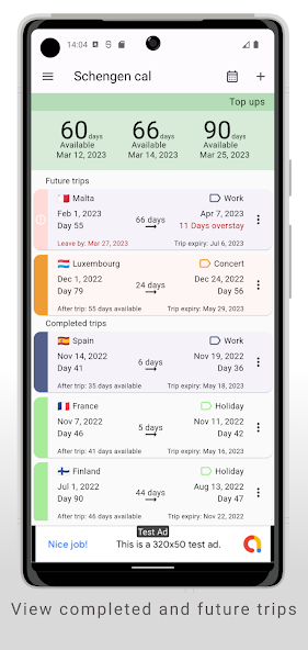 Schengen Calculator Mod Screenshot1