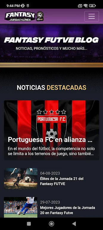 Fantasy FUTVE Screenshot3