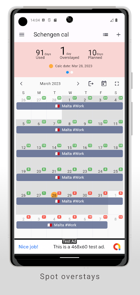 Schengen Calculator Mod Screenshot3