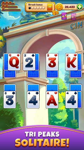 Solitaire Tri Peaks - Lucky Star Patience Game Screenshot1