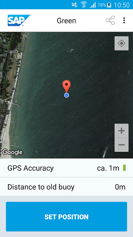 SAP Sailing Buoy Pinger Screenshot3