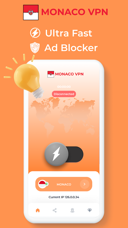 Monaco VPN - Private Proxy Screenshot2