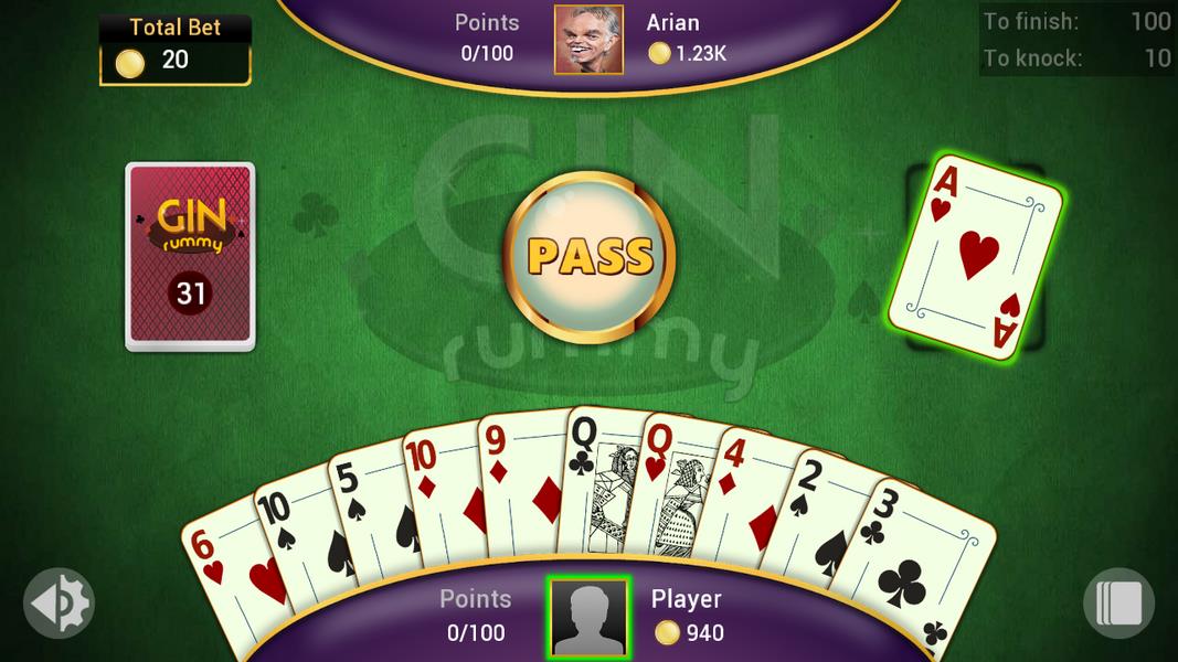 Gin Rummy Offline Screenshot2