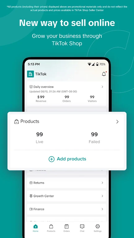 TikTok Shop Seller Center Screenshot1