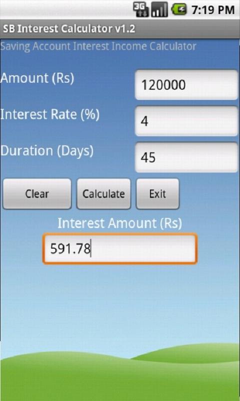 SB Interest Calculator Screenshot1