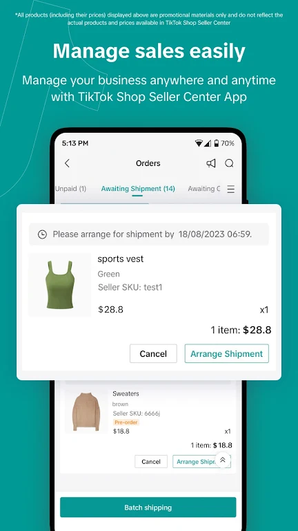 TikTok Shop Seller Center Screenshot2