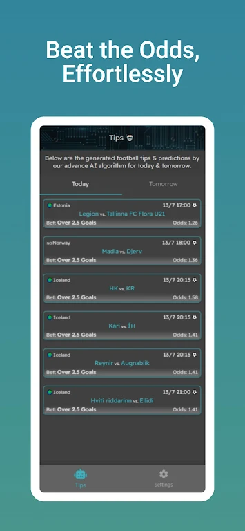 AI Betting Tips Screenshot1