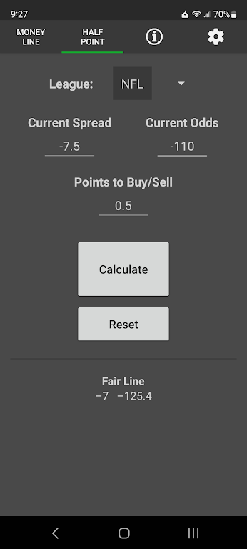 No Vig Moneyline Calculator Screenshot2