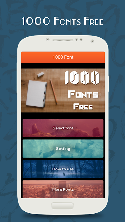 1000 Fonts Free Screenshot1