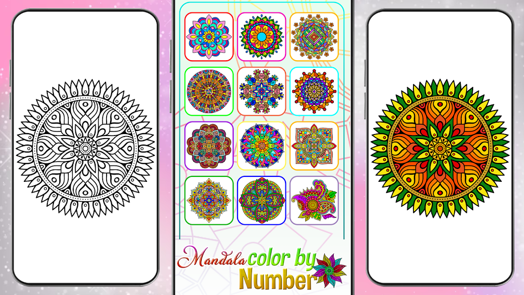 Mandala Color by Number Book Mod Screenshot2