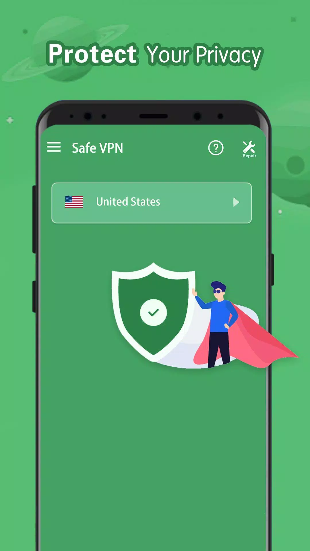 Safe VPN - Free Unlimited Fast Proxy VPN Screenshot1