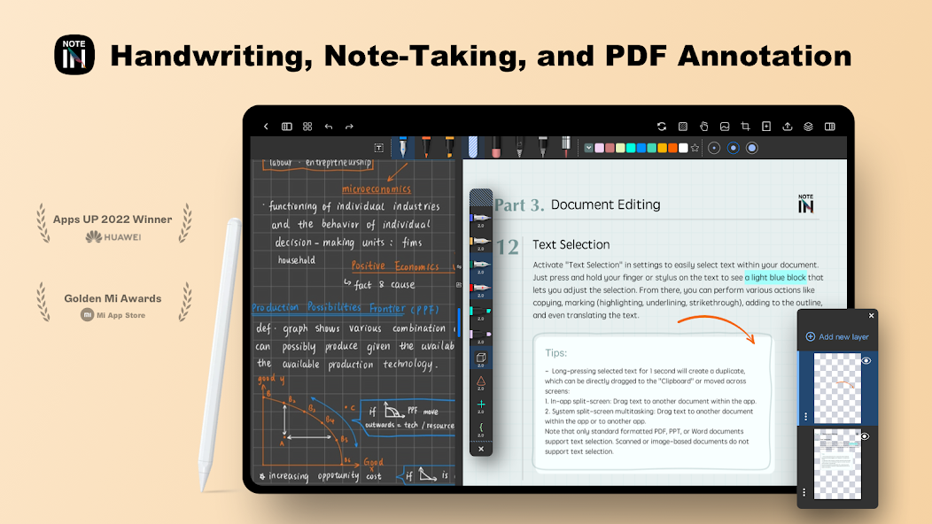 Notein: Handwriting,Notes,PDFs Mod Screenshot1