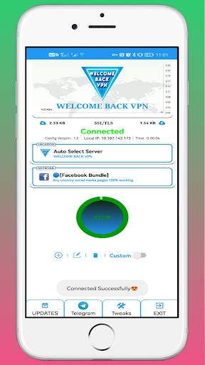 WELCOME BACK VPN Screenshot2