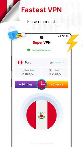 Peru VPN: Get Peru IP Screenshot1