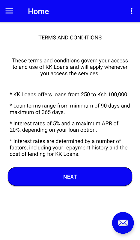 KK Loans - Quick Mobile Loans Screenshot1